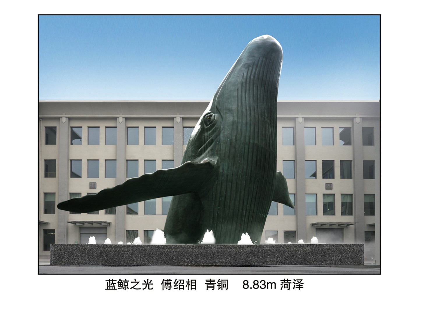 《藍(lán)鯨之光》作者傅紹相 材質(zhì)青銅  高度8